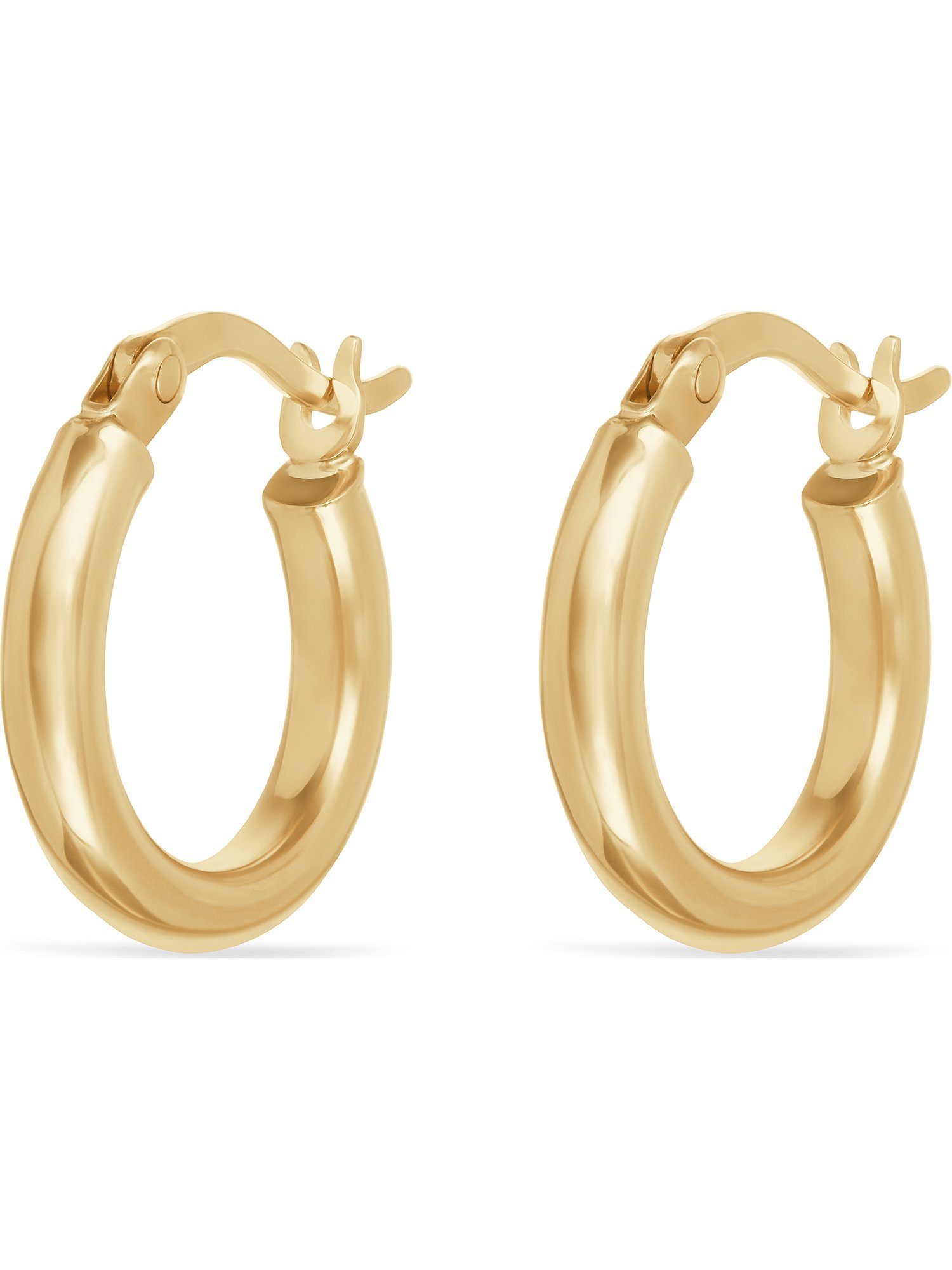 Paar Creolen FAVS Damen-Creolen 375er Gelbgold