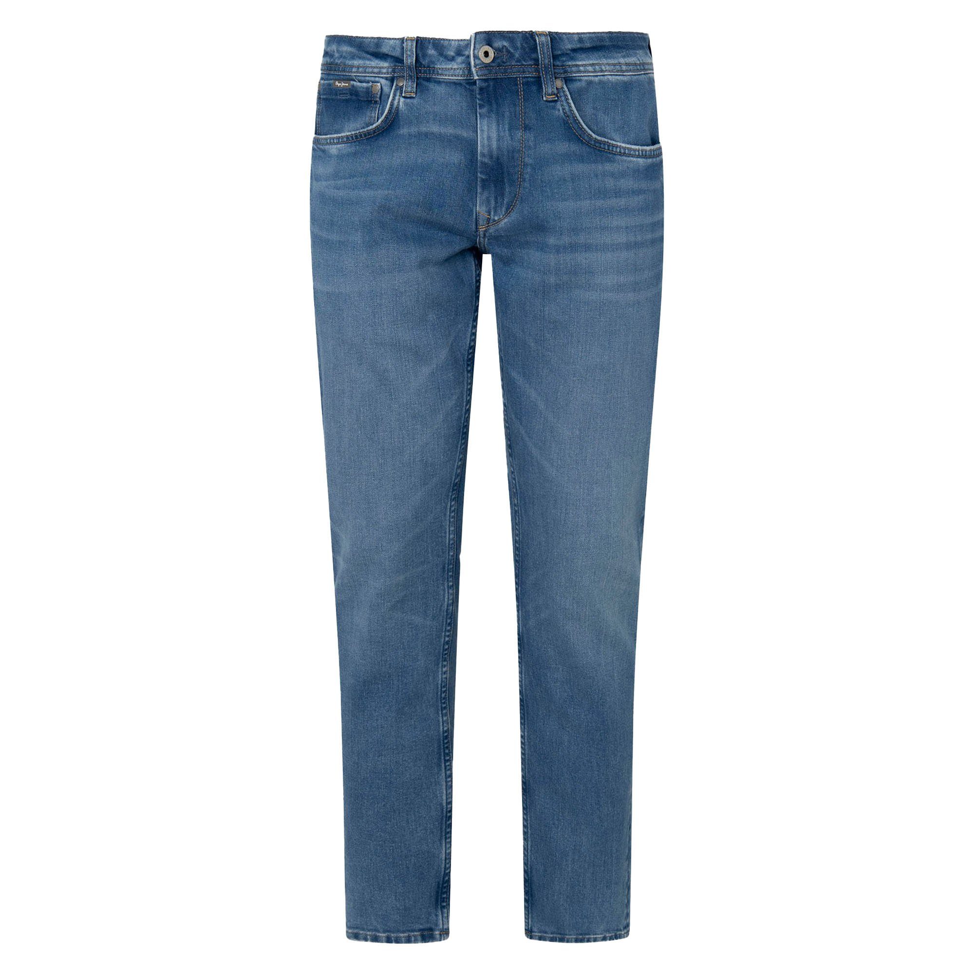 Pepe Jeans Herren Jeans CASH - Regular Fit - Blau - Medium Blue Denim günstig online kaufen
