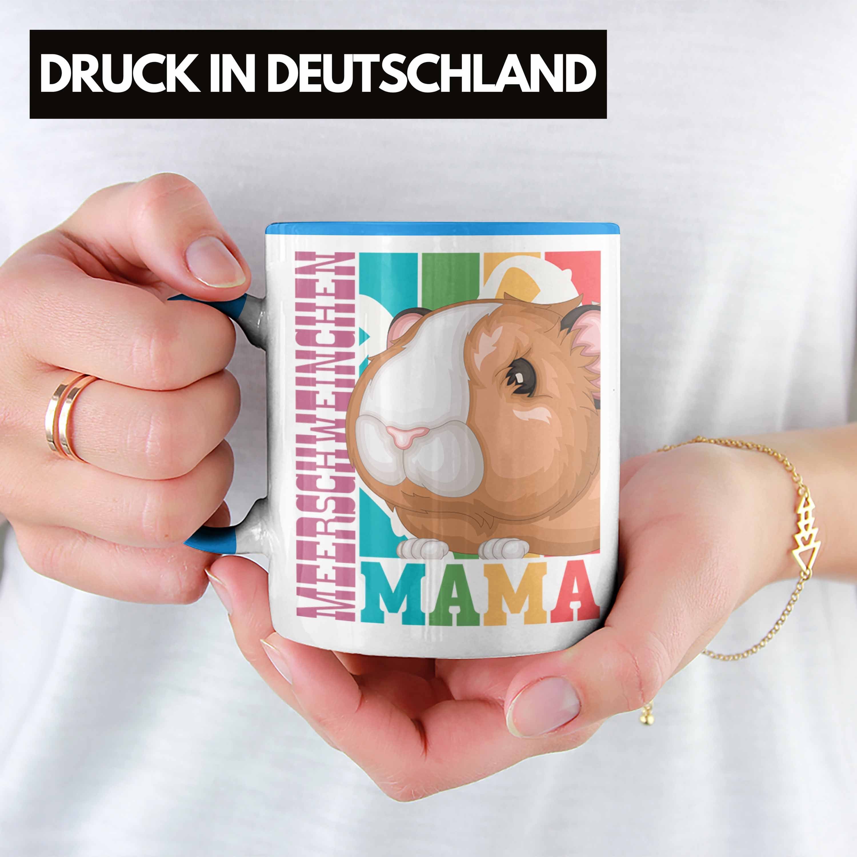 Mama Hasen Blau für Trendation - Meerschweinchen Trendation Besitzerin Tasse Geschenk Tasse