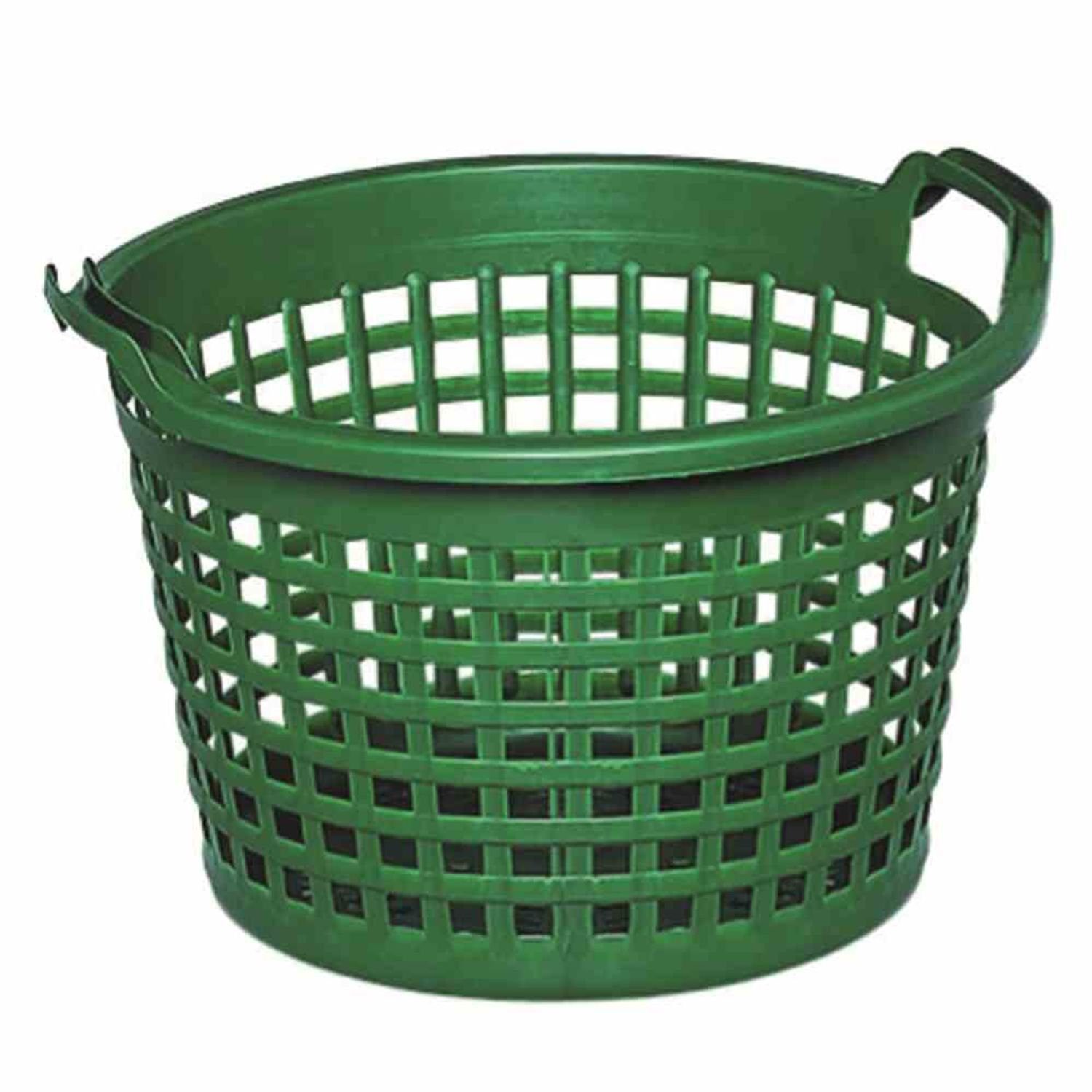 Jopa Wäschekorb Gartenkorb Kunststoff 50 kg Inhalt, grün, engmaschig | Wäschekörbe