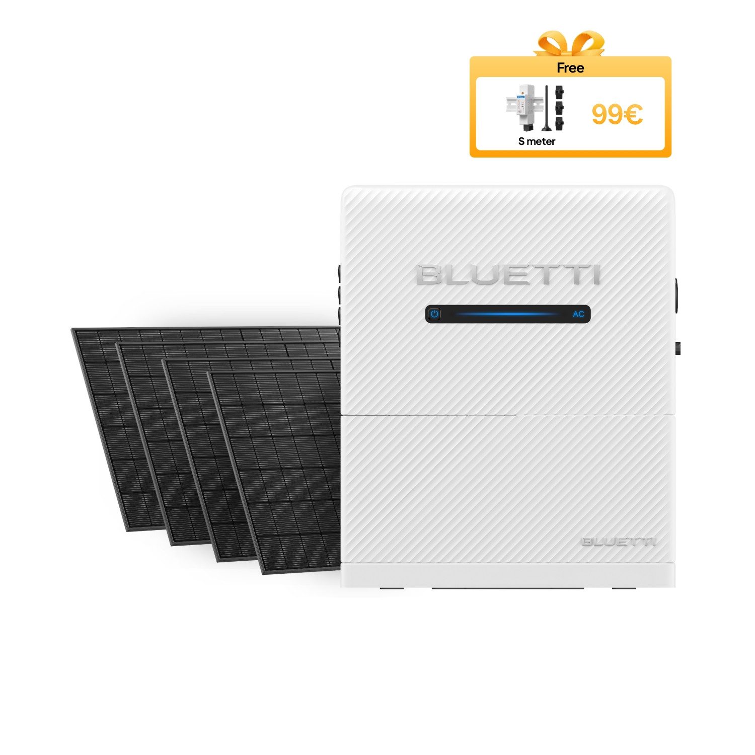 BLUETTI Balkonkraftwerk Balco 260, 2.400 W Solar, 2.560 Wh, LiFePO₄