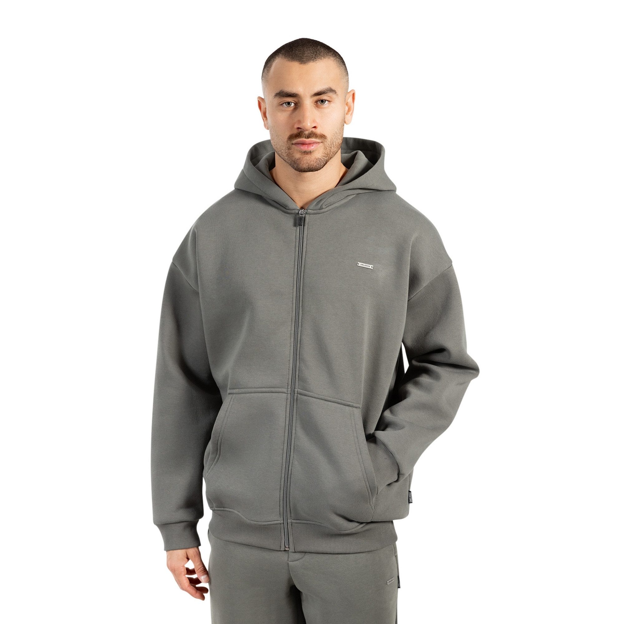 Smilodox Kapuzenstrickjacke Cedrik, Oversize Zip Hoodie, Kapuzenpullover mi günstig online kaufen