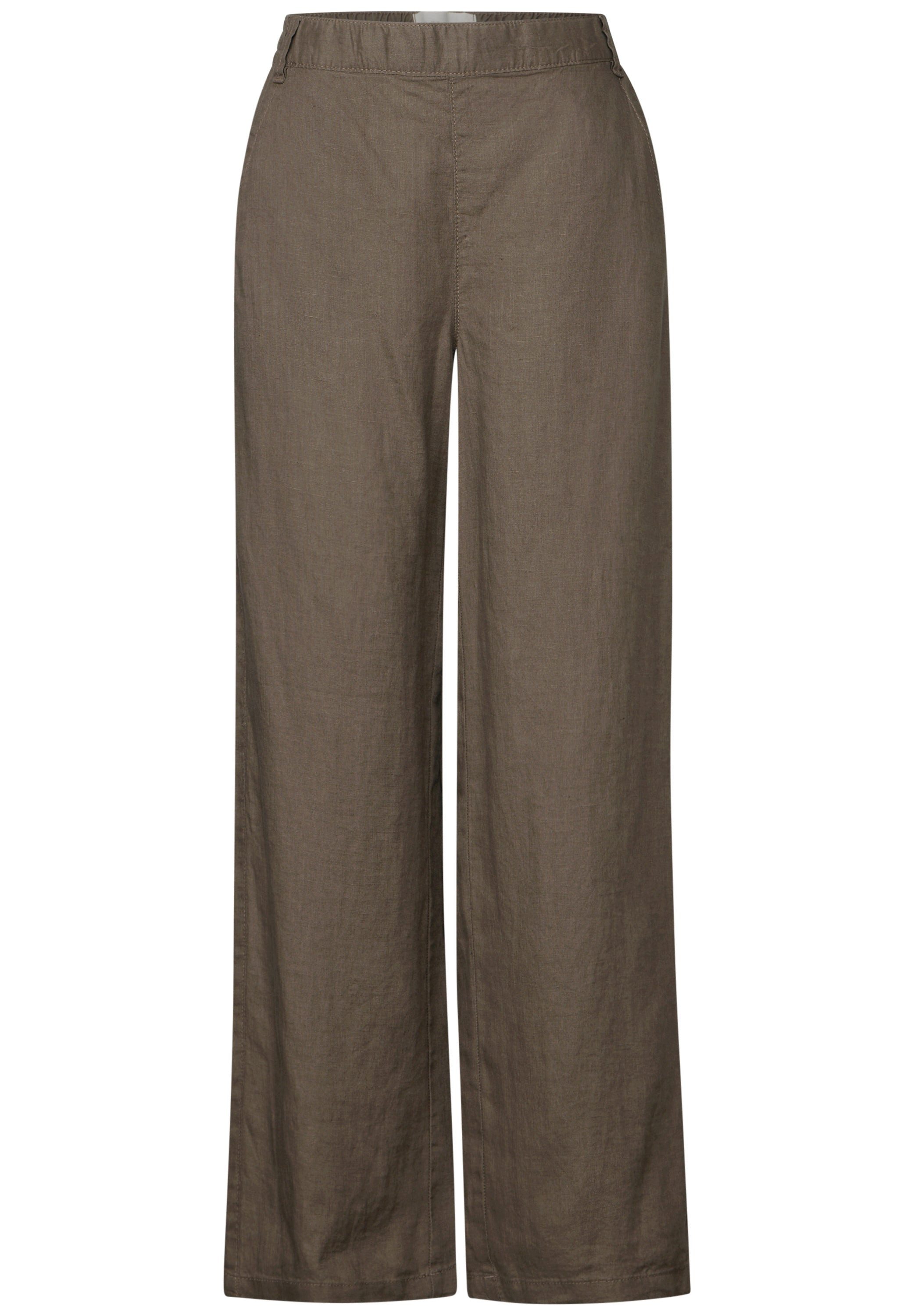 STREET ONE Stoffhose Wide Leg Leinenhose günstig online kaufen