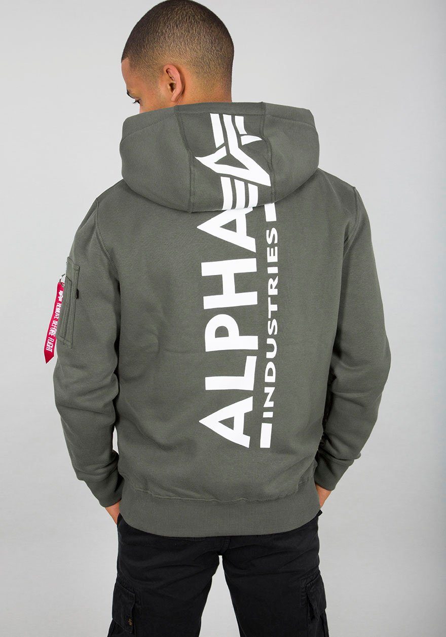 Alpha Industries Kapuzensweatshirt BACK PRINT HOODY Baumwollmischung, regul günstig online kaufen
