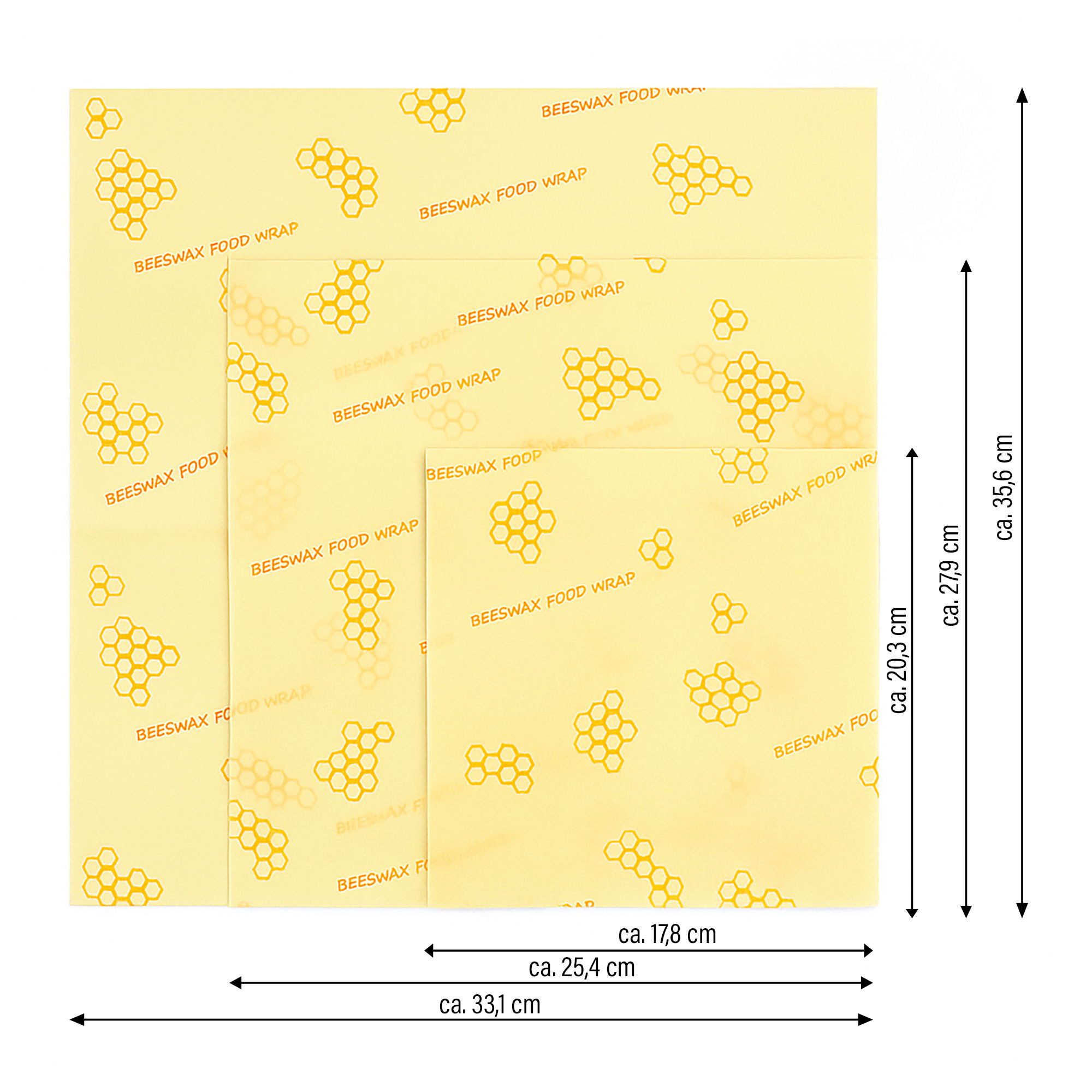 STONELINE Kochbesteck-Set Bienenwachstücher-Set, 3-teilig wiederverwendbar, nachhaltig (1-tlg)