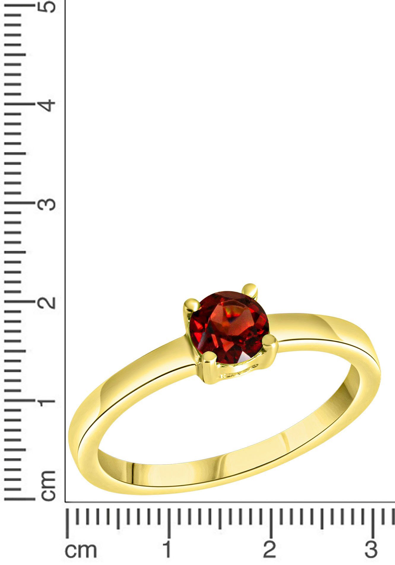 Firetti Fingerring Schmuck Geschenk Silber 925 Damenring Verlobungsring Solitär, mit Granat