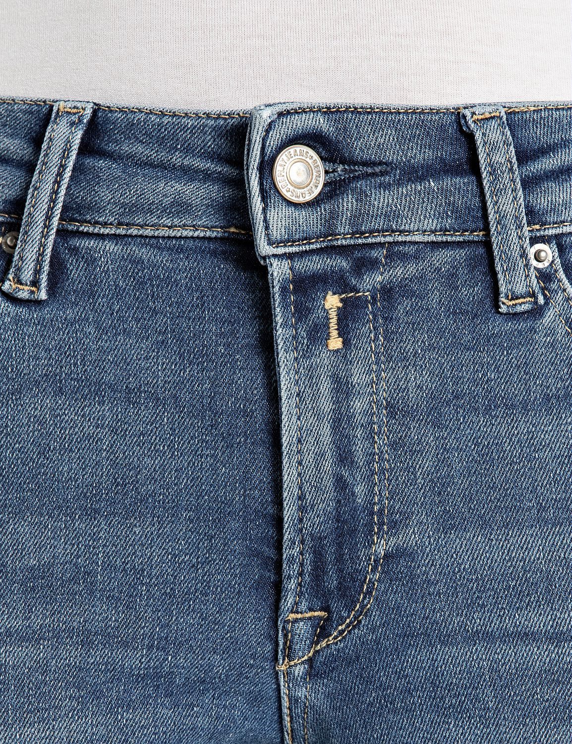 Replay Bootcut-Jeans NEW LUZ mit gesticktem R an der Gesäßtasche