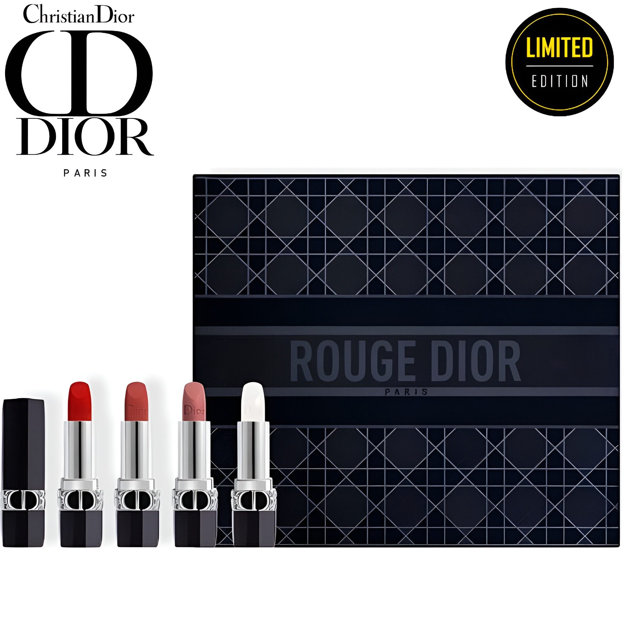 Dior Pflege-Geschenkset Dior Deluxe mit 4 Couture-farbige Lippenstifte - Limited Edition