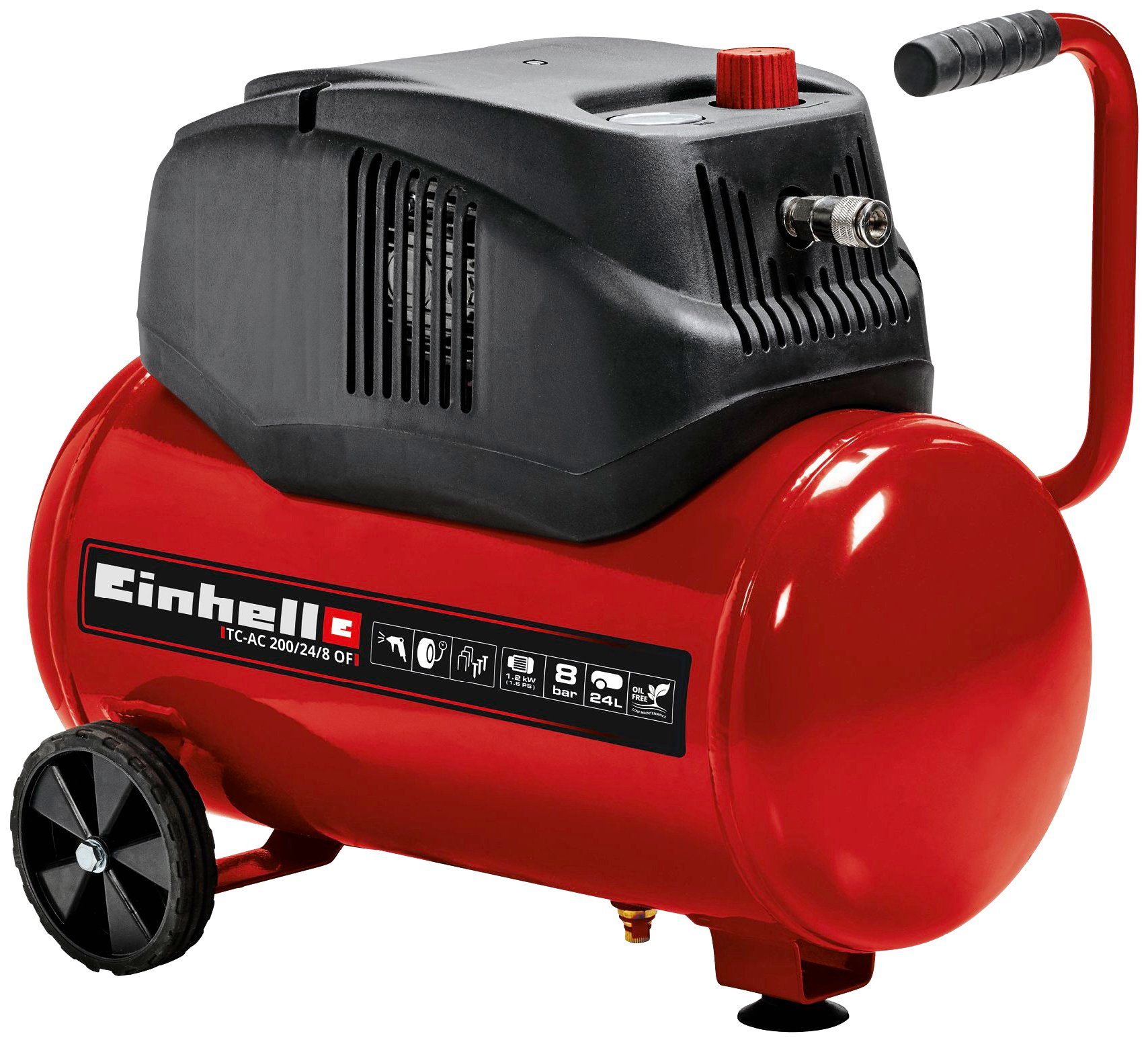 Einhell Kompressor TC-AC 200/24/8 OF, 1200 W, 24 l, 1-tlg. günstig online kaufen