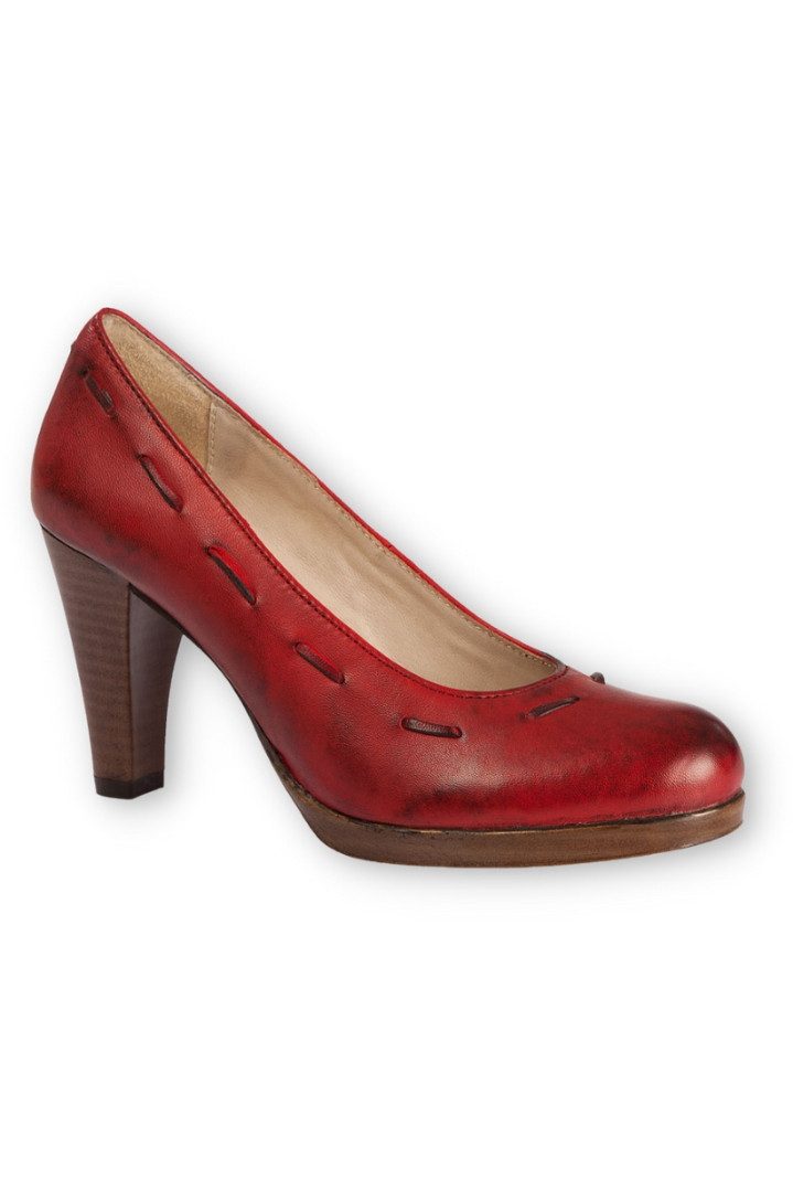 Trachtenpumps - YVONNE - rot Pumps