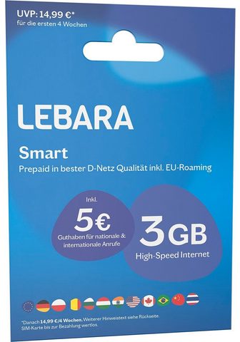 Lebara »Smart SIM-Paket (Prepaid Mobilfunk)« ...