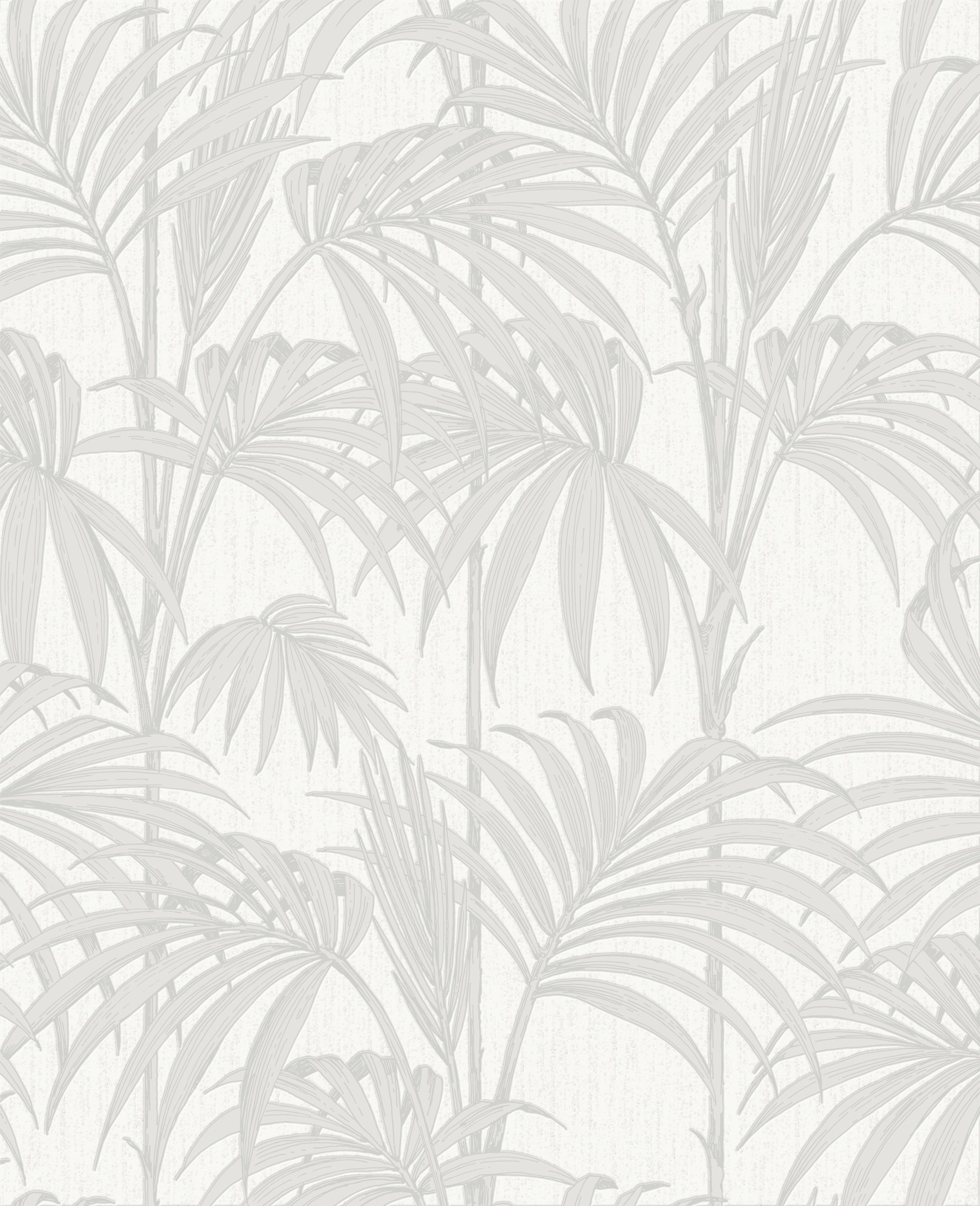 Boutique Vliestapete Honolulu White Ice, geprägt, Honolulu Weiß 10 m x 0.52 m