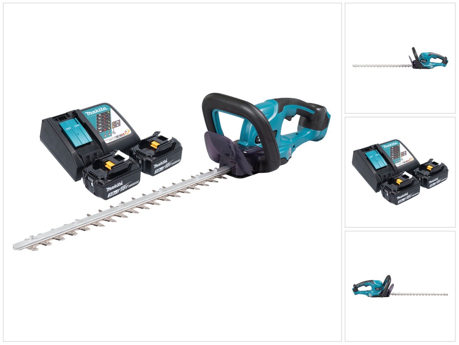 Makita Akku-Heckenschere DUH 507 RF2 18 V 50 cm + 2x Akku 3,0 Ah + Ladegerät