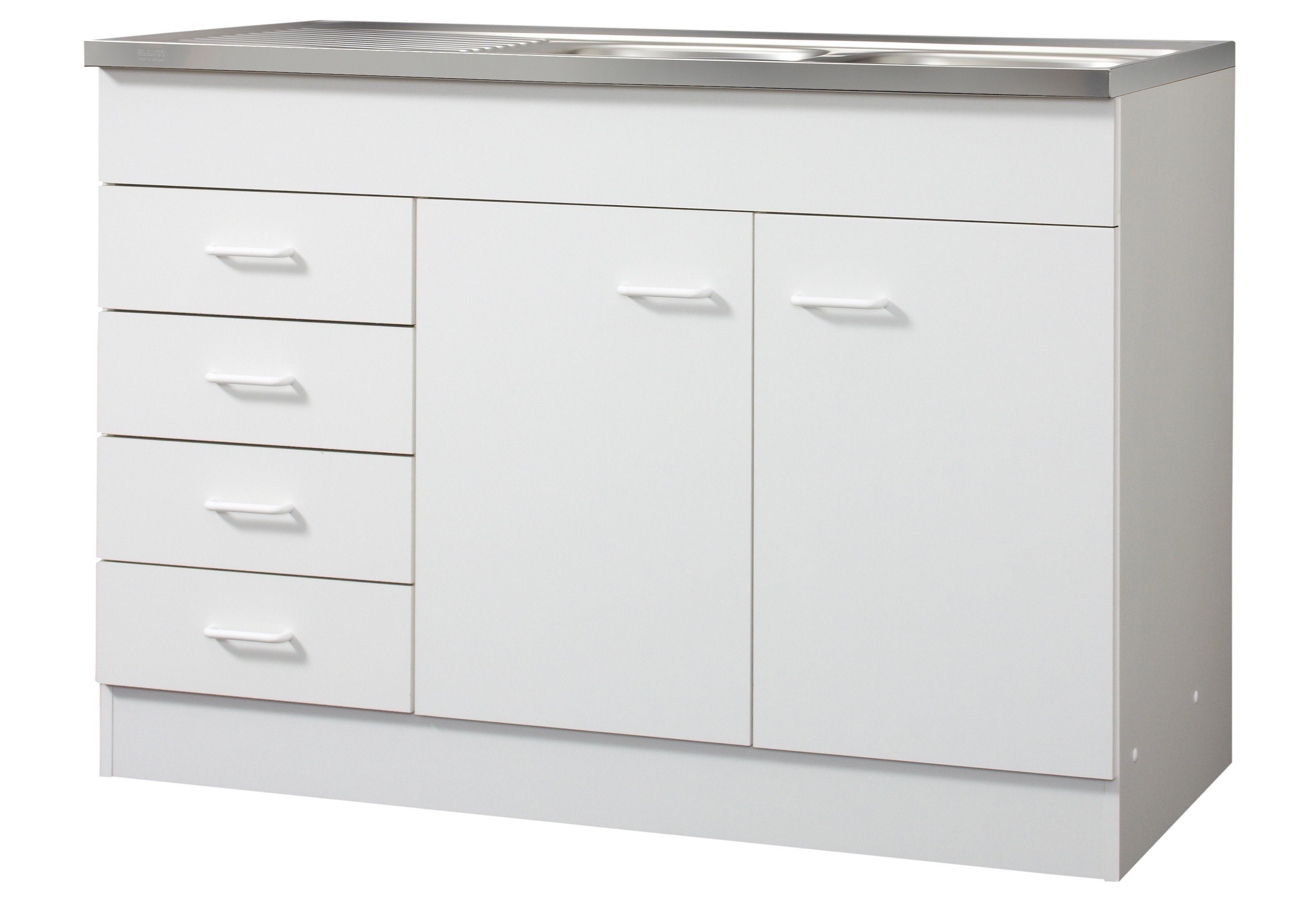 KOCHSTATION Spülenschrank KS-Elster Breite 120 cm