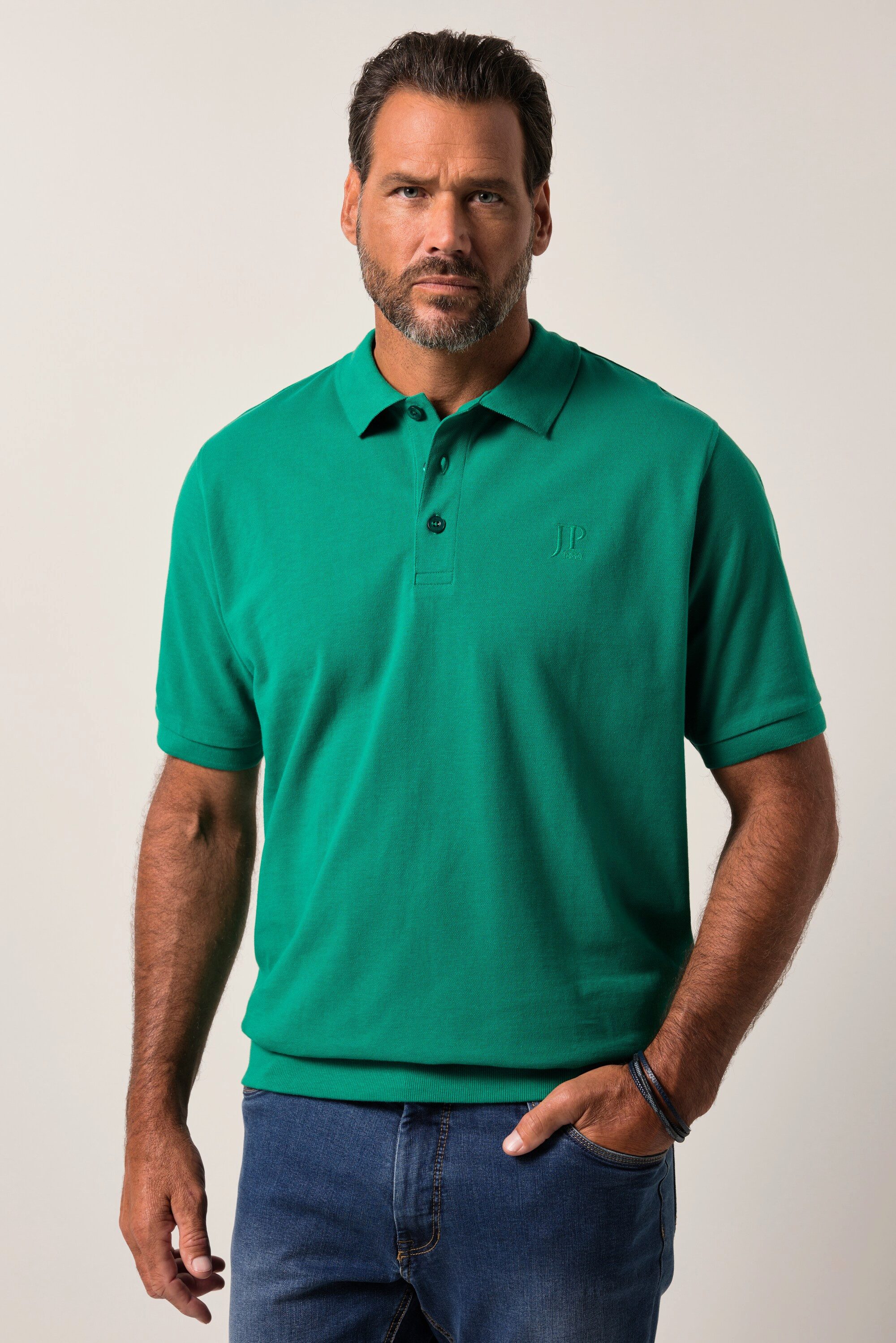 JP1880 Poloshirt Poloshirt Bauchfit Basic Halbarm günstig online kaufen