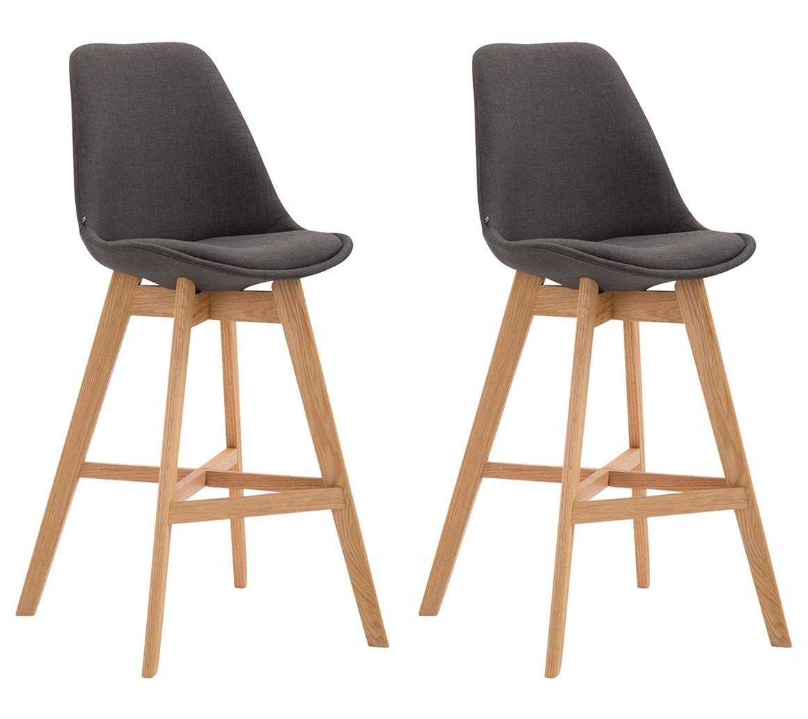 Barhocker 2er Set Barhocker Cannes Stoff natura