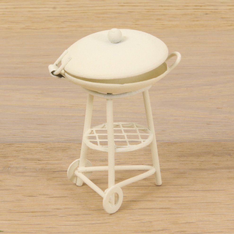 Dekofigur Minigarten Grill, weiß 6,3 cm günstig online kaufen