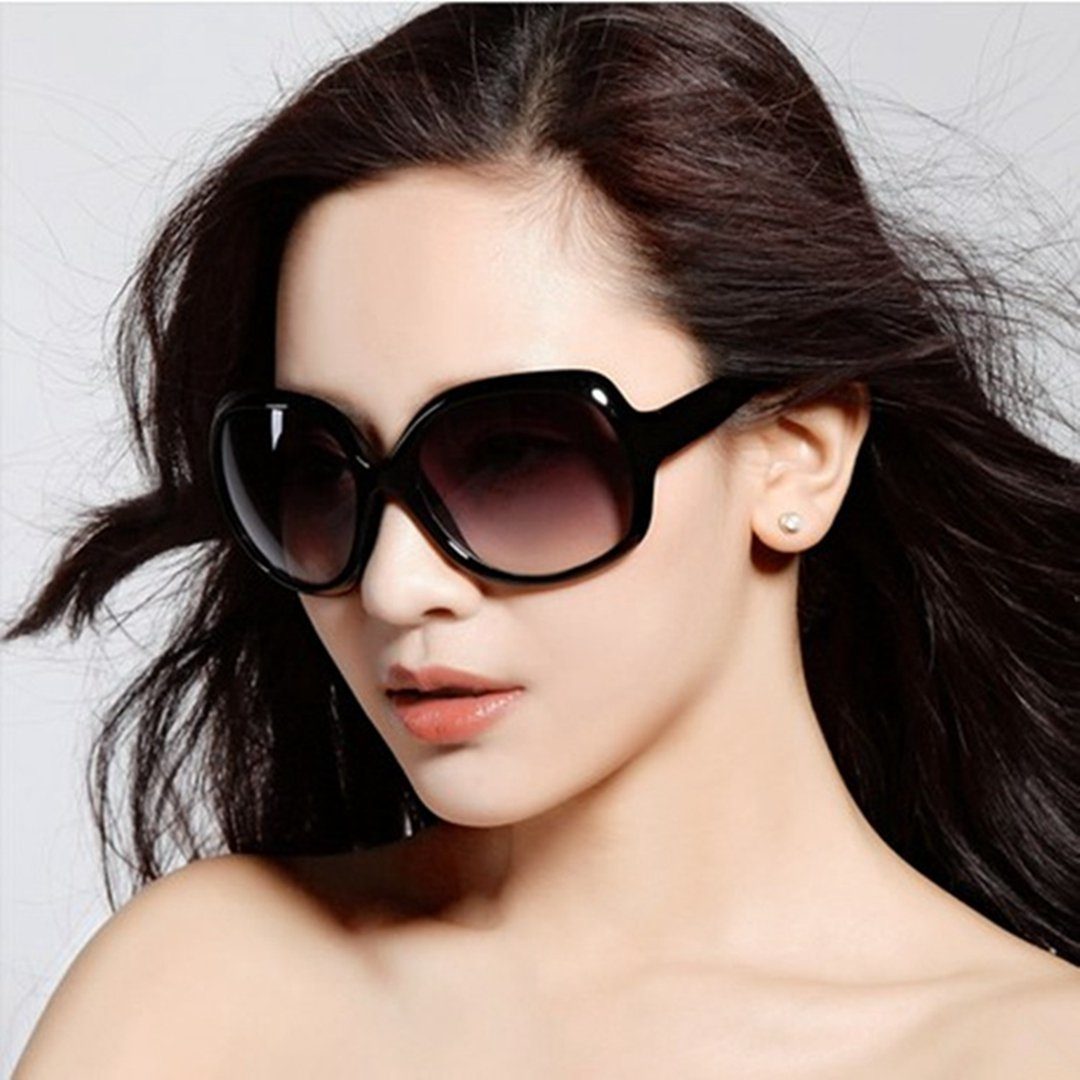 (1-St) Damenmode Sonnenbrillen Sonnenbrillen Rahmen Große TUABUR Sonnenbrille