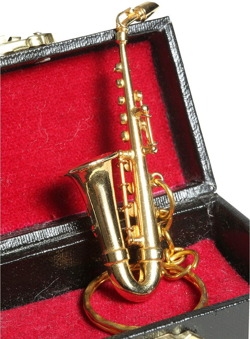 Ambiente Haus Dekofigur Schlüsselanhänger Saxophon 7cm (1 St)
