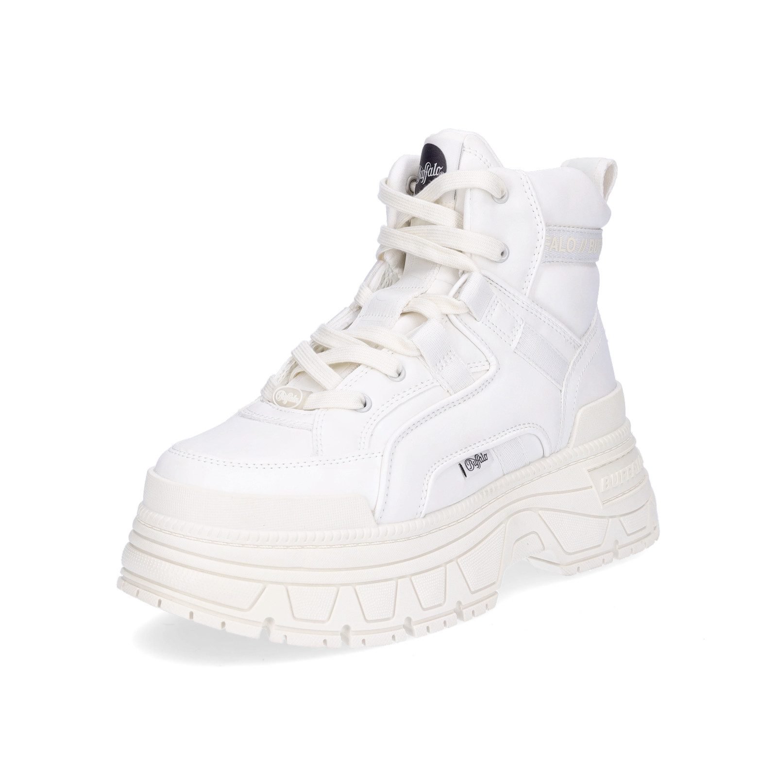 Buffalo Buffalo Damen Schnürboot Fusion Hyb Mid offwhite Schnürboots