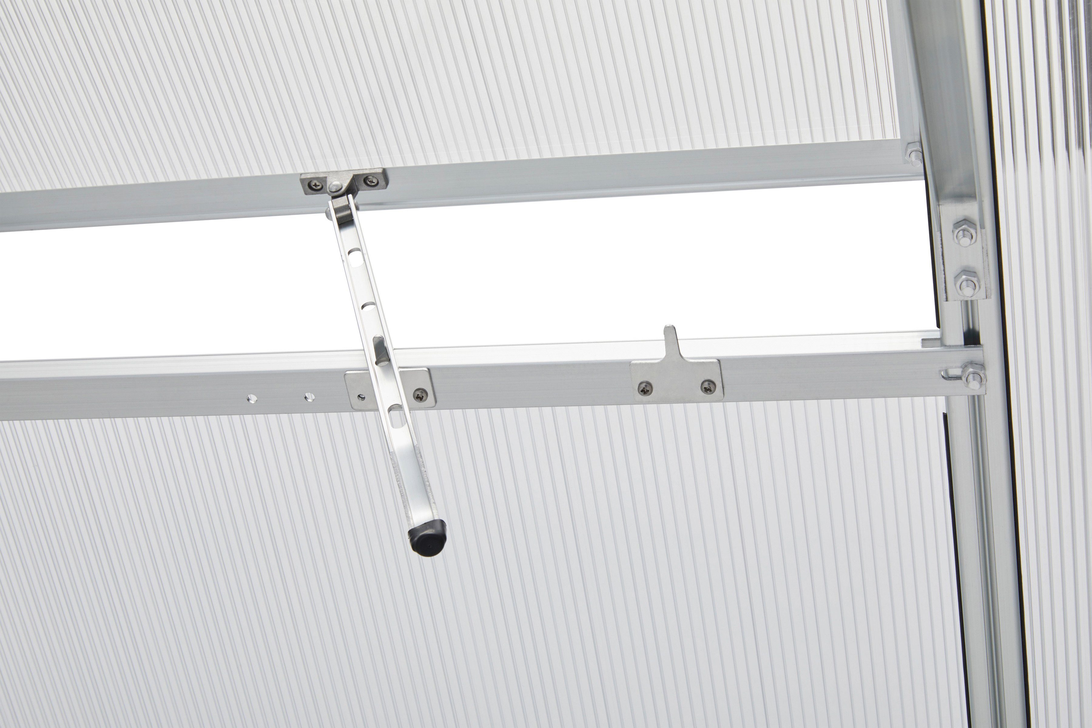 KONIFERA Gewächshaus Calisto 8300, BxTxH: 254 x 317 x 230 cm, 6 mm Wandstärke, Set, mit Fundamentrahmen