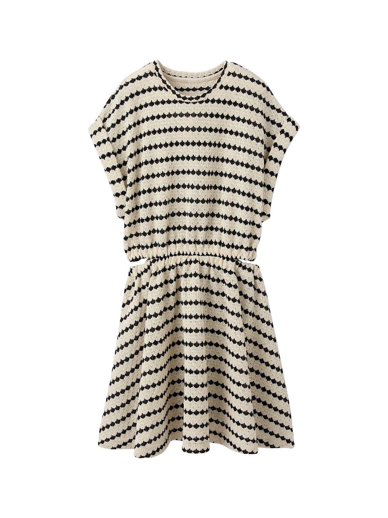 jonen Minikleid Mädchen Kleid aus Fantasiestrick mit Cut-outs Cut-outs