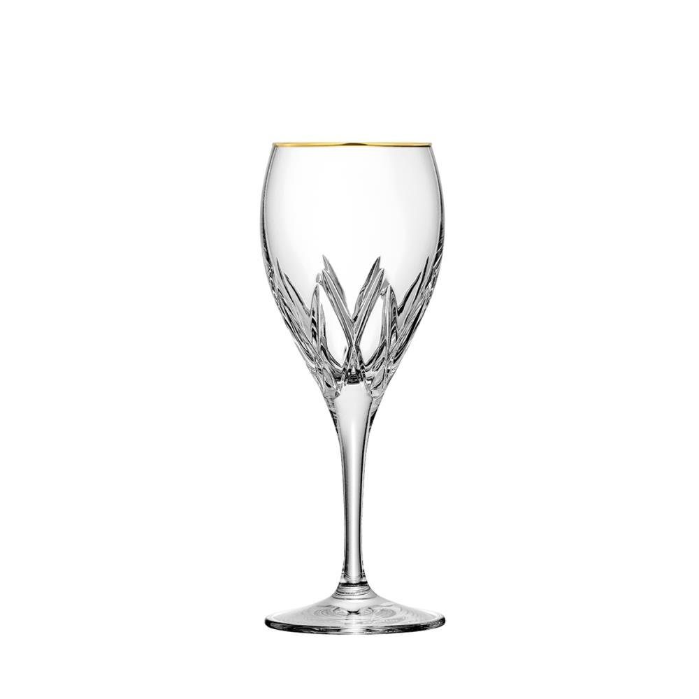 Weinglas Weissweinglas London Gold (19,5 cm) - Kristallglas mundgeblasen · von