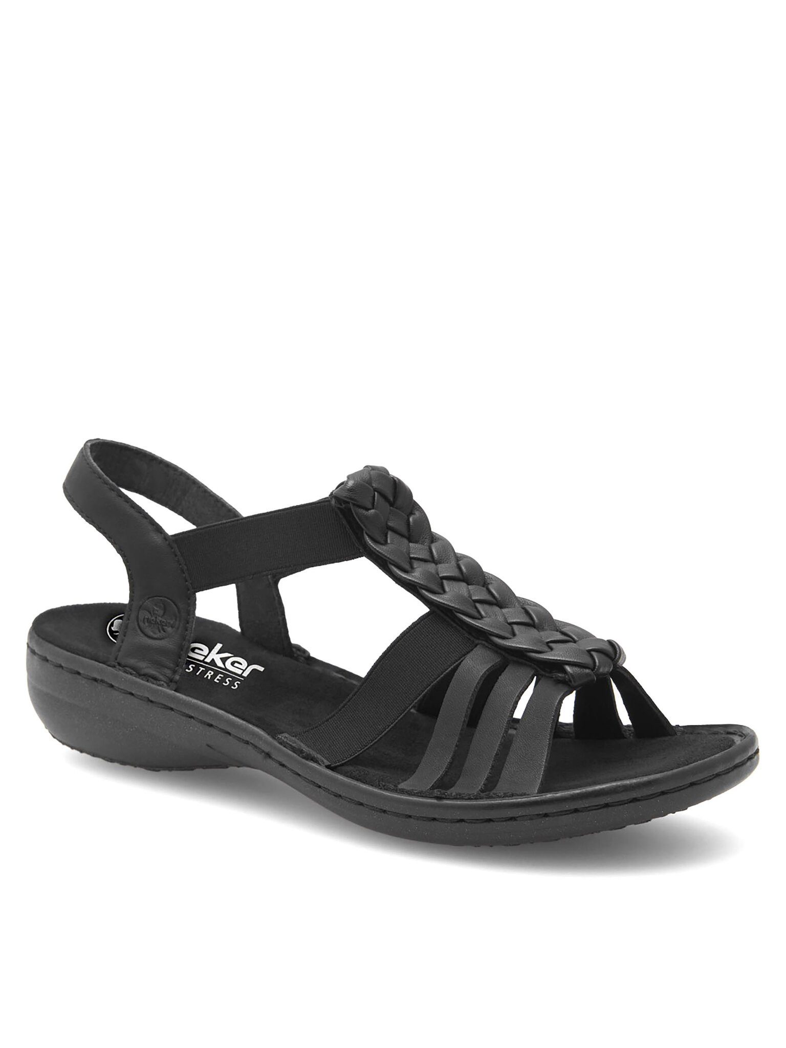 Rieker Sandalen 60809-00 Schwarz Sandale günstig online kaufen