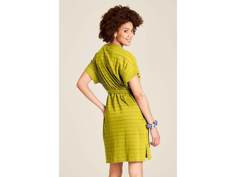 Tranquillo Jerseykleid tranquillo Bio-Damen-Mini-Kleid aus Ajour-Jersey m
