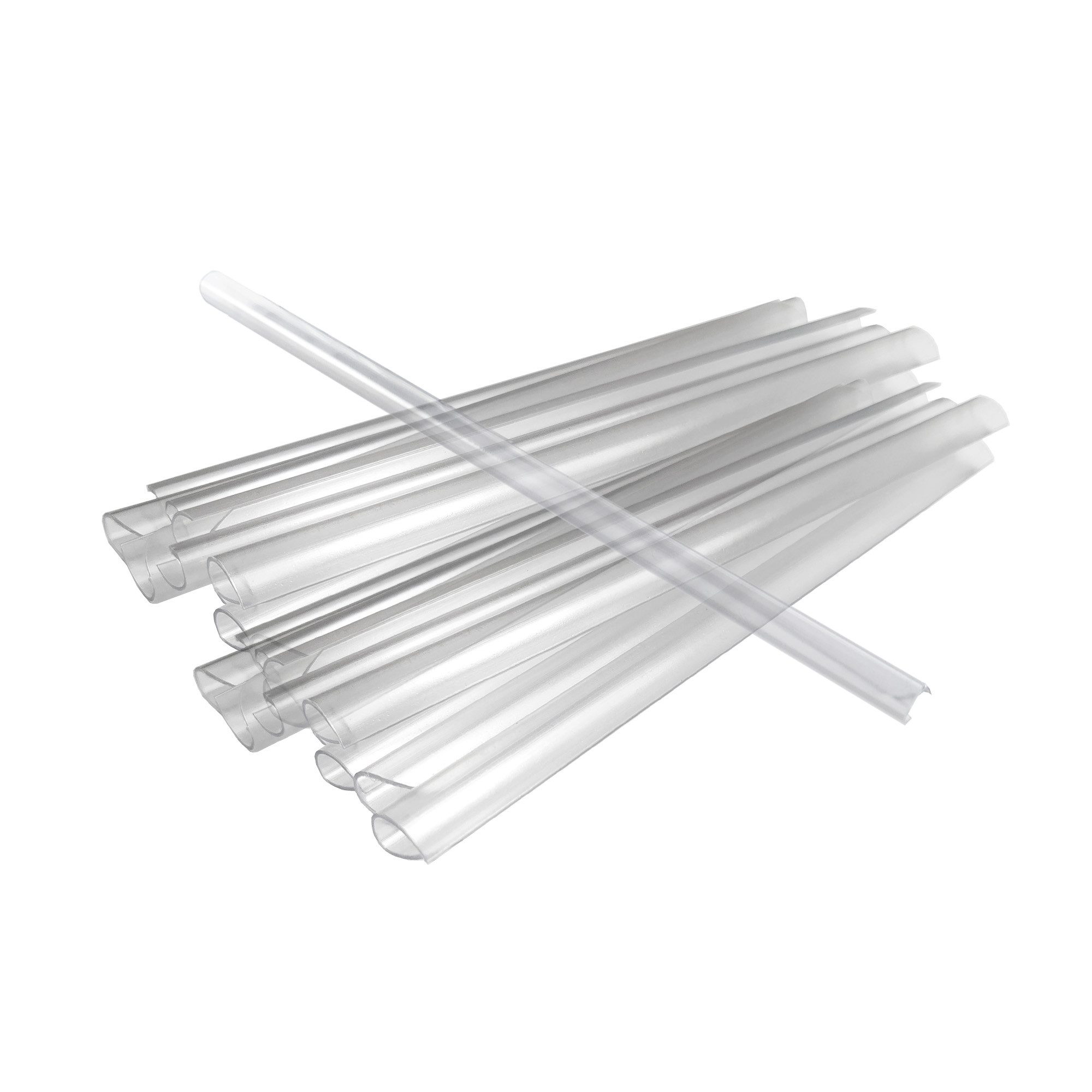 TRISENS Sichtschutzelement 30 Clips Transparent für PVC Sichtschutz Befestigungsclips, (1 Stück, mit Befestigungsclips)