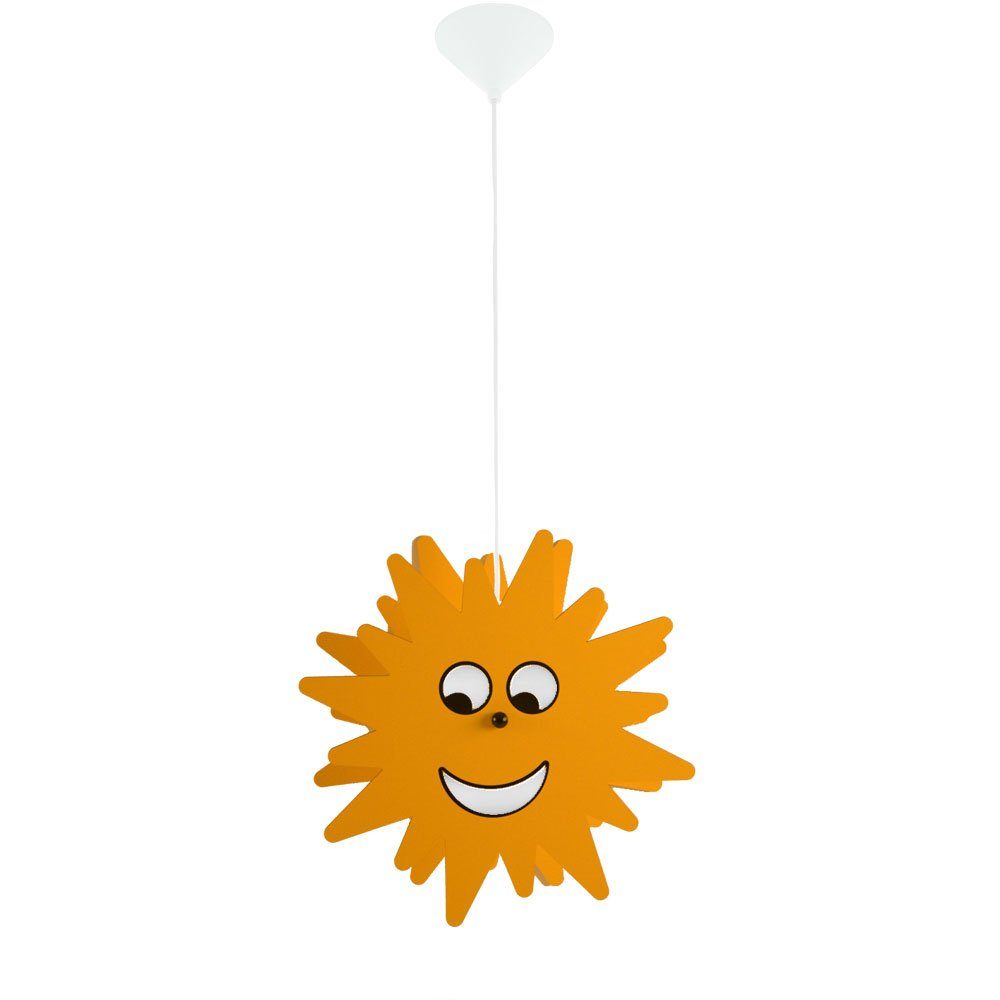 etc-shop LED Pendelleuchte, Leuchtmittel inklusive, Hängeleuchte Farbwechsel, Kinderzimmer Sonne Warmweiß, Kinderleuchte Pendelleuchte Sonne