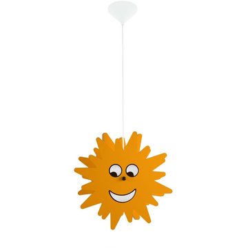 etc-shop LED Pendelleuchte, Leuchtmittel inklusive, Warmweiß, Farbwechsel, Pendelleuchte Kinderzimmer Sonne Hängeleuchte Sonne Kinderleuchte