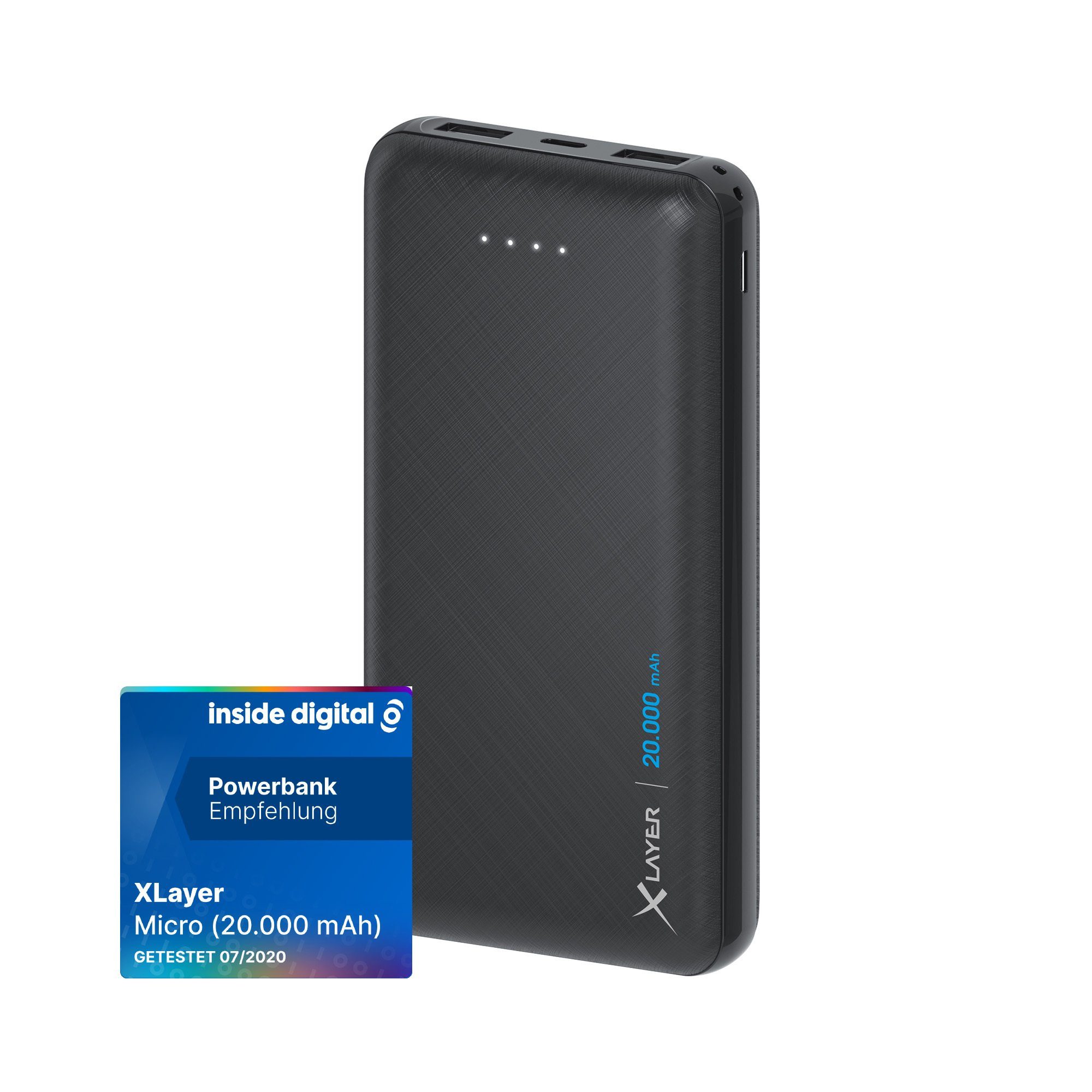 XLAYER Powerbank Micro 20000mAh Akku schnelles Aufladen externes Ladegerät Powerbank – Bild 2 von 2