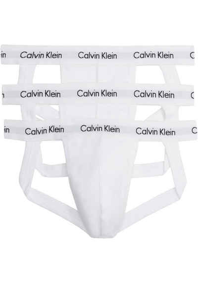 Calvin Klein Underwear Slip JOCK STRAP 3PK (Packung, 3er-Pack) mit Calvin Klein Logo-Elastikbund