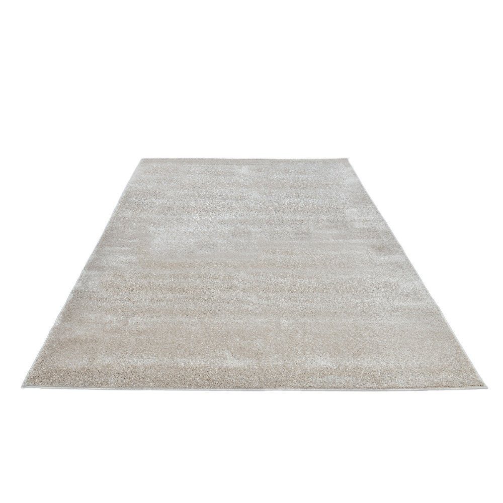 HOME DELUXE Teppich Kurzflor Teppich FOFI - Fußbodenheizung geeignet, rechteckig, Höhe: 15 mm, Teppich für Wohnzimmer