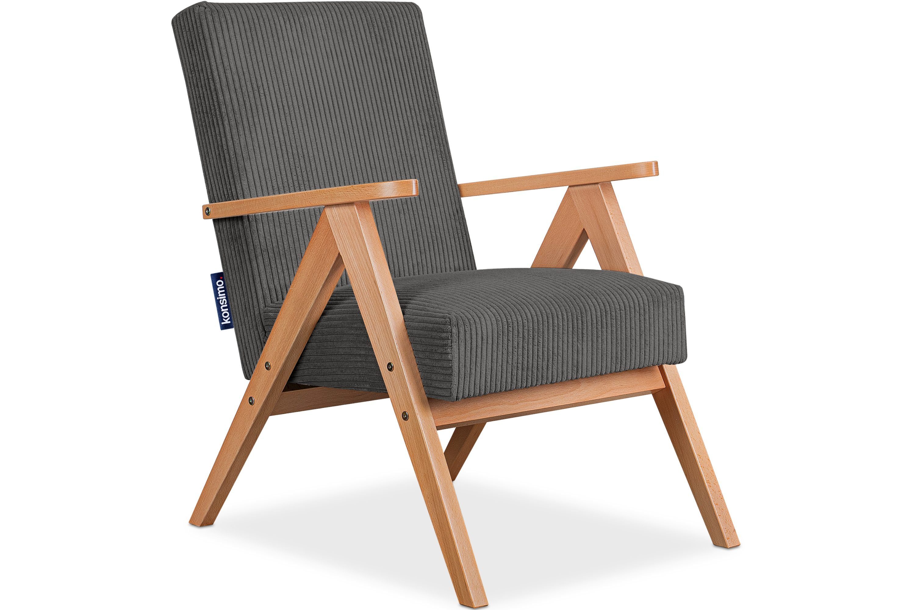 KONSIMO® Cocktailsessel NASET Sessel, Rahmen aus günstig online kaufen