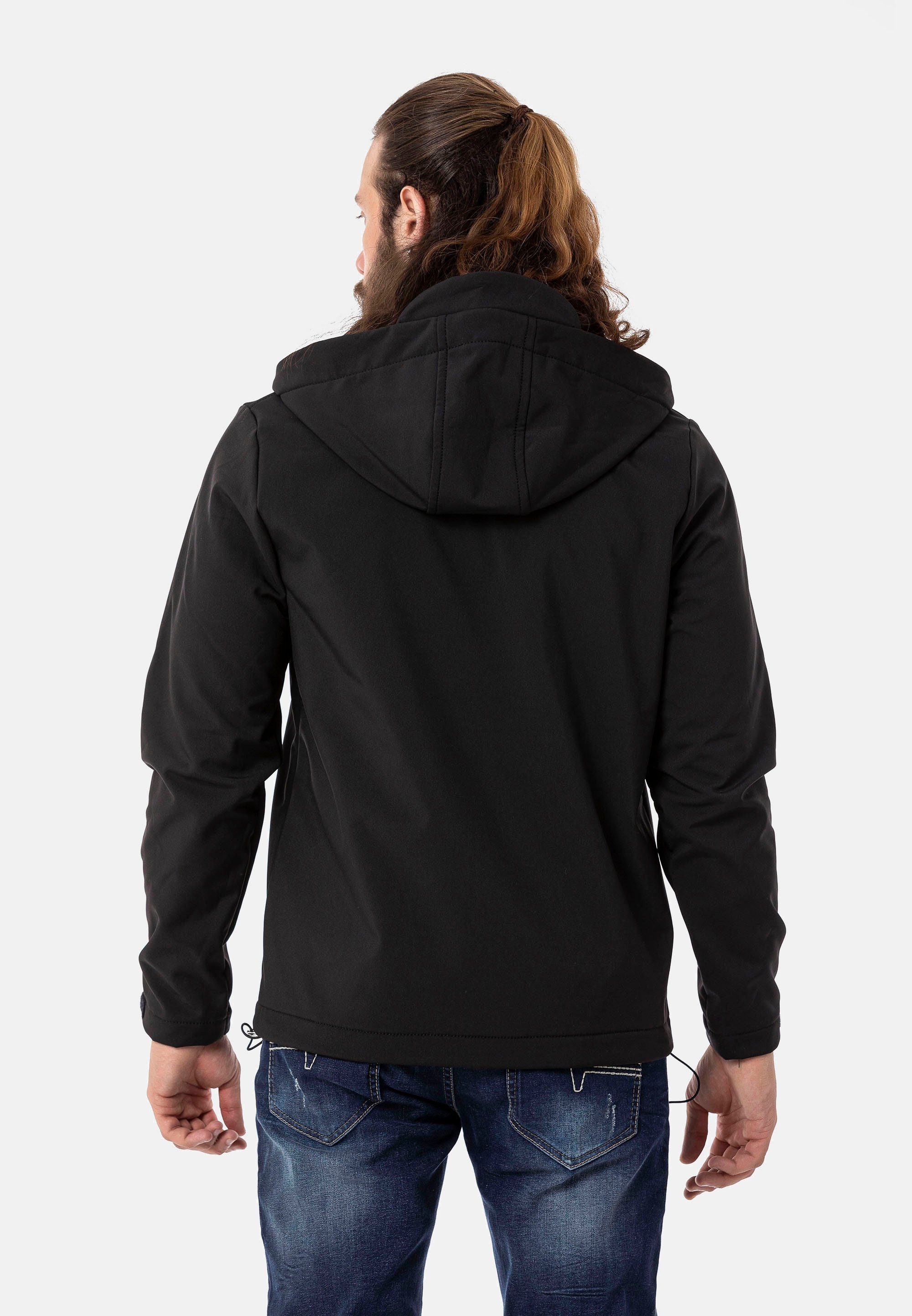 & in Cipo Look sportlichem Baxx Outdoorjacke schwarz