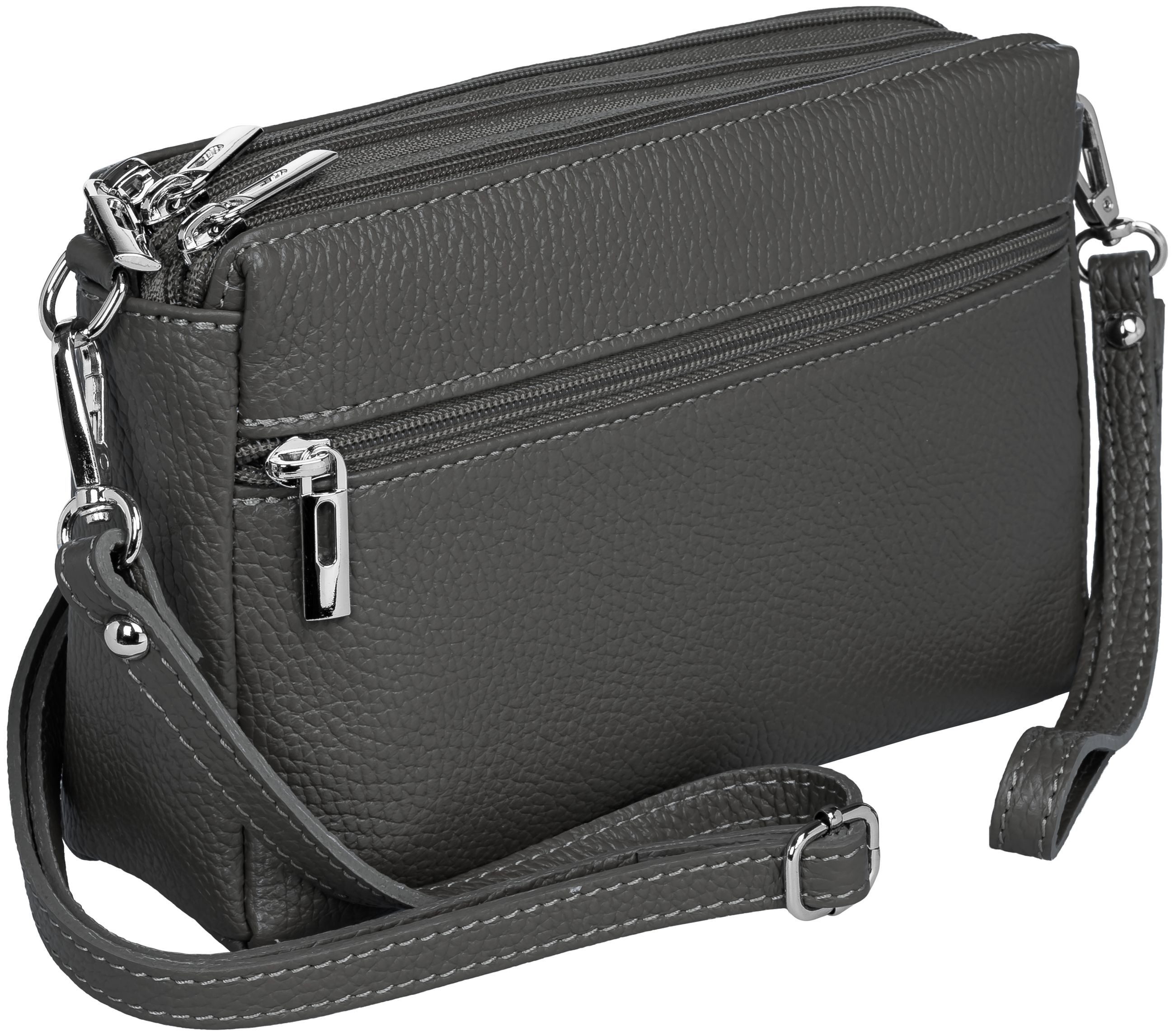 Umhängetasche Kleine Damen Crossbody Bag Leder Tasche - CLASSIC LINE - Modell No.815