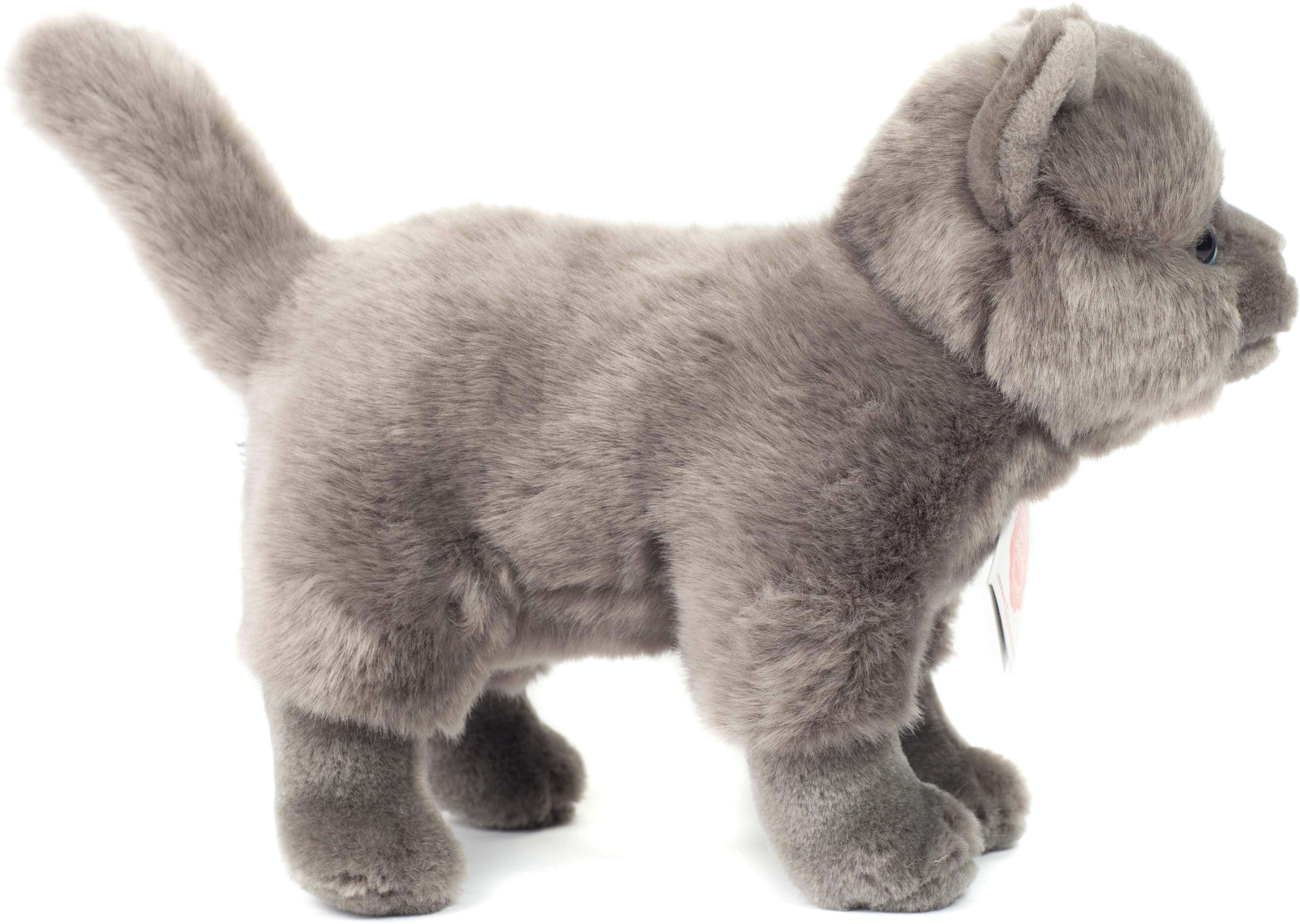 Teddy Hermann® Kuscheltier Kartäuser Katze 20 cm, zum Teil aus recyceltem Material