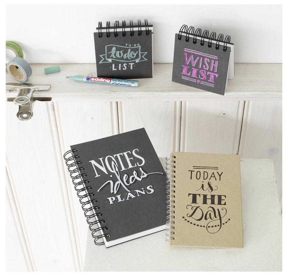 Thumbnail - edding Lackmarker Edding 4-751-5-999 Lackmarker Schwarz, Weiß, Gold, Silber, Kupfer 2 m