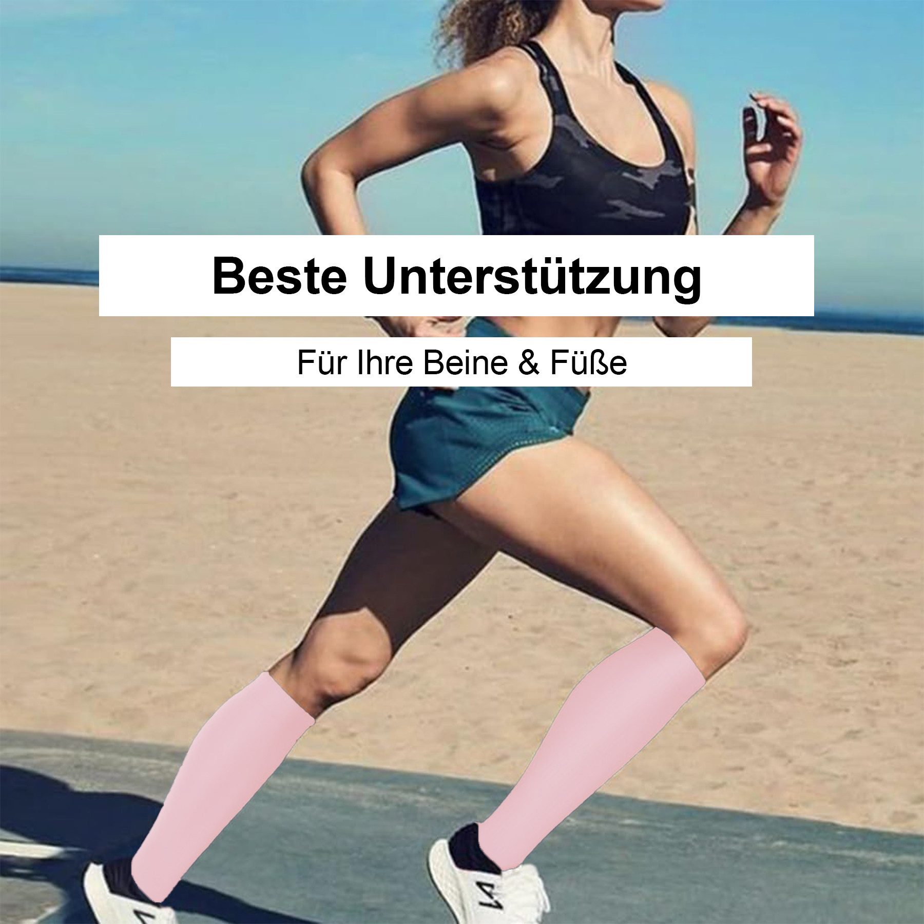 Mutig Kompressionsstrümpfe 8 Paar Kompressionsstrümpfe Damen und Herren, Kompressionssocken (20-30mmHg Stützstrümpfe Sport Kompressionssocken mit Elastisch, Stützstrümpfe Compression Socks Laufstrümpfe Kompression) Compression Socks für Sport, Laufen, Flug, Reisen,Fahrrad Radsport