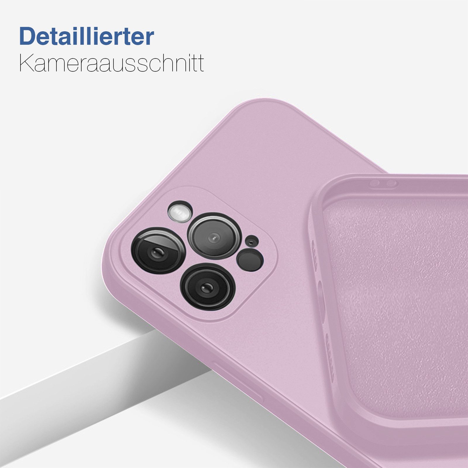 Tec-Expert Handyhülle SoftGrip Cover Hülle für Apple iPhone 13 Pro, Handy Case Bumper integrierter Kameraschutz flexibel