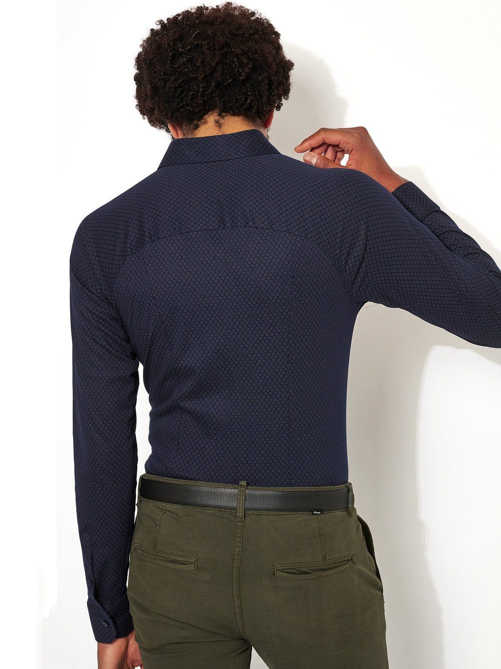 DESOTO Langarmhemd Jerseyhemd Casual Kent langarm Flexibler Stretch, mit Mi günstig online kaufen