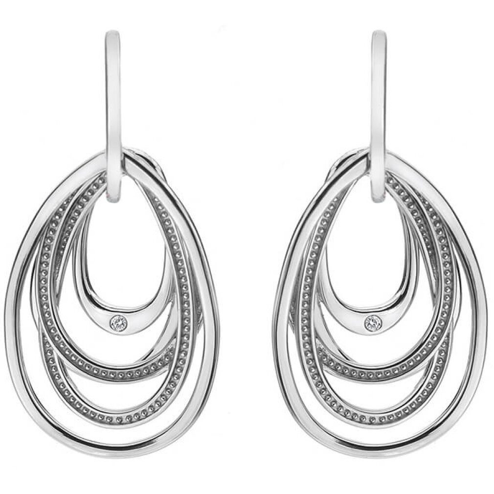 Diamond Ohrring-Set Silver earrings with diamonds Chandelier Vintage Drop DE496