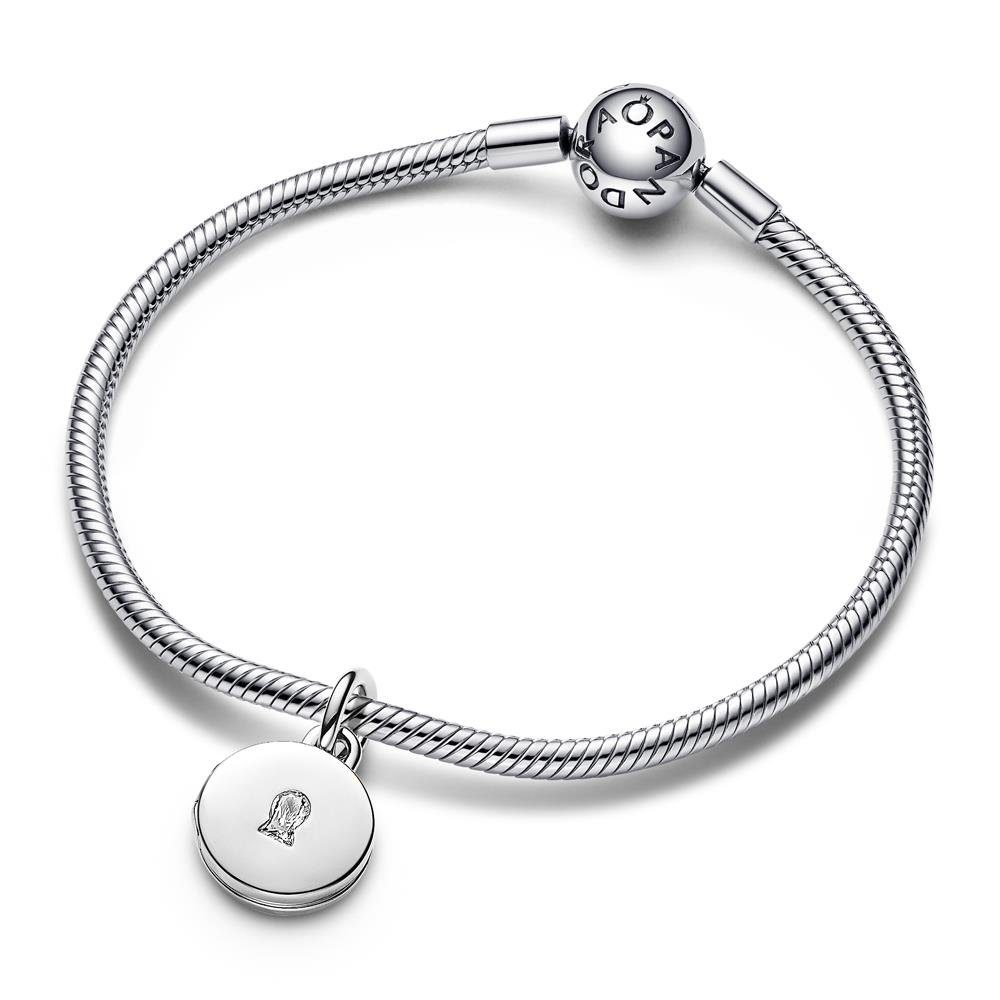 Pandora Charm-Einhänger Aufklappbarer Charm-Anhänger Schloss von PANDORA, 925er Silber