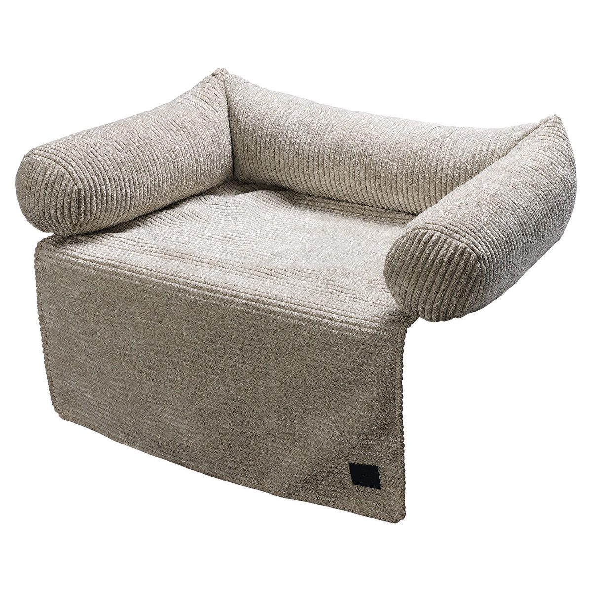 Designed By Lotte Tierkissen Couchkissen Ribbed hellgrau günstig online kaufen