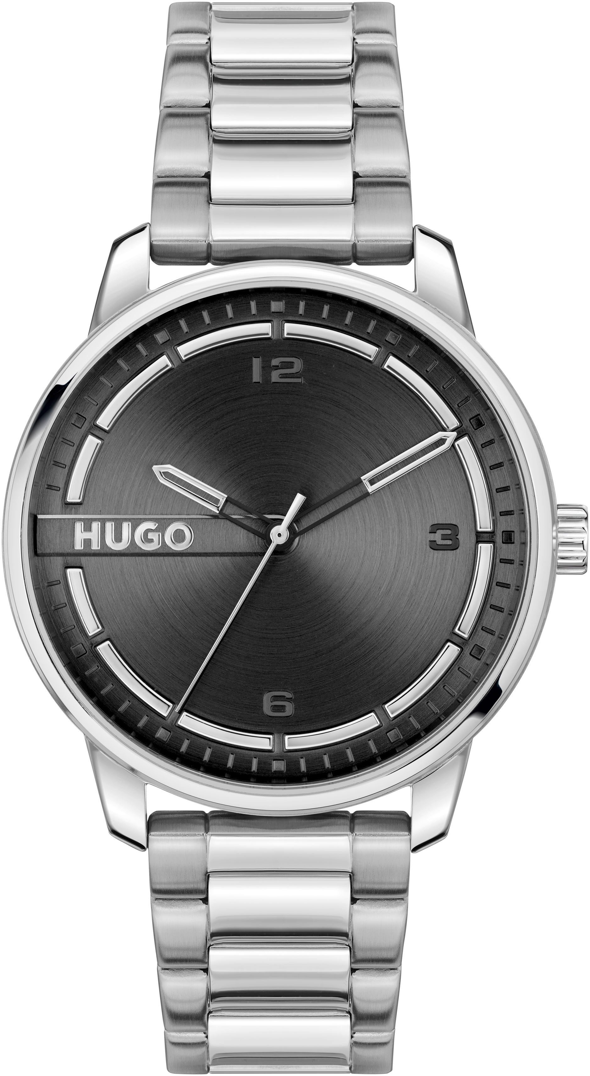 HUGO Quarzuhr #STAMP 1530364, Armbanduhr, Herrenuhr, günstig online kaufen