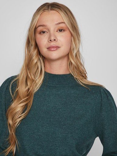 Vila Rundhalspullover VIRIL TURTLE-NK BALLOON L/S TOP - NOOS