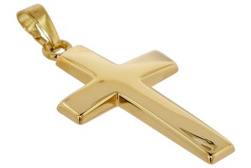 trendor Kreuzanhänger Kreuz- 26 mm Gold 585 / 14 Karat