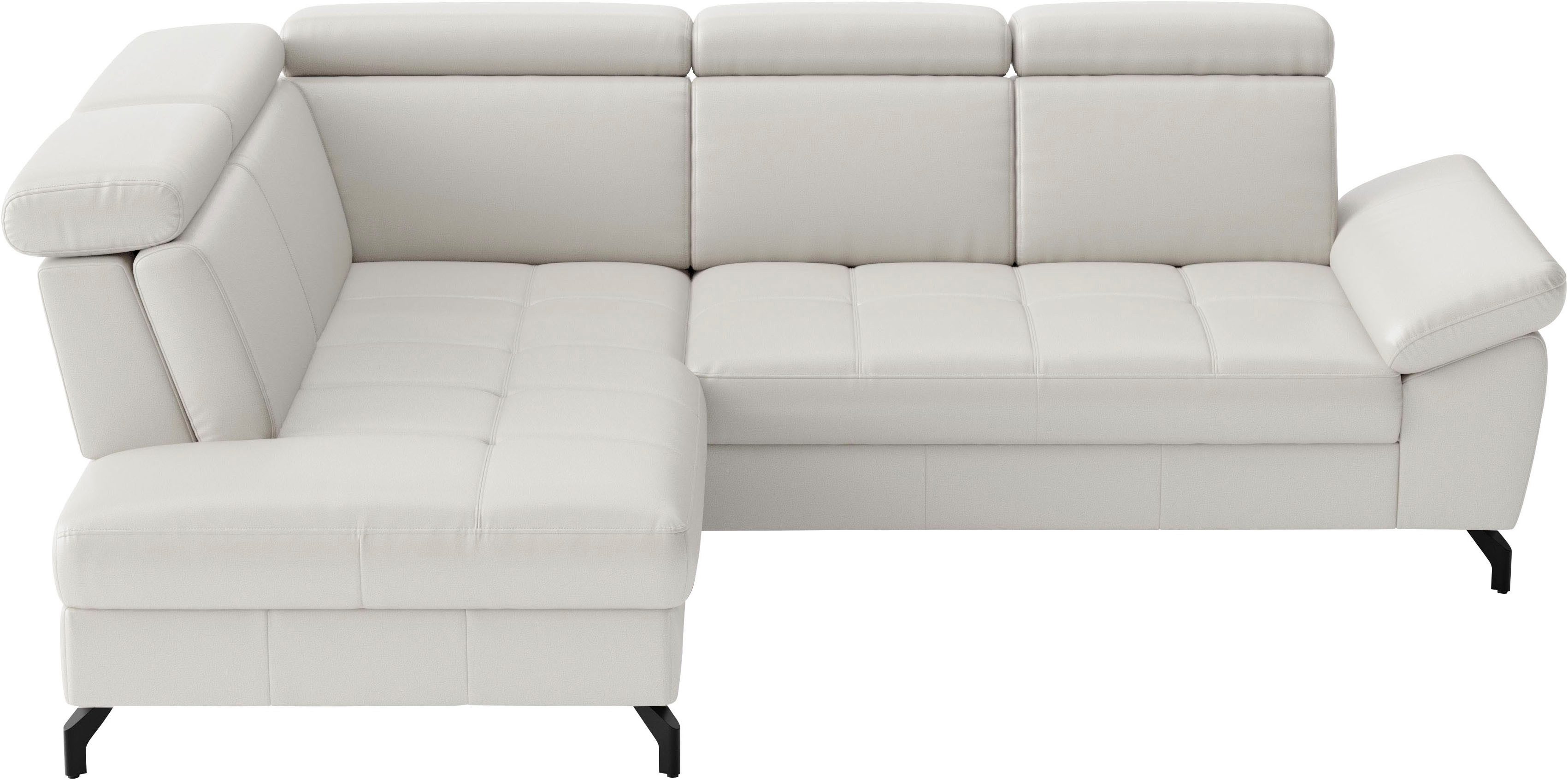 Ecksofa Vanity L-Form, B: 254 cm, Leder